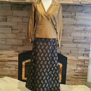 WAH MAKER Vintage-Style Edwardian Floral Skirt Full Length